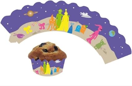 L Espace Alien De 12 Collerettes Decoratives Aux Couleurs Des Alternatives Pour Muffins Anniversaire Fete Extraterrestre Gateaux Ufo Amazon Fr Cuisine Et Maison