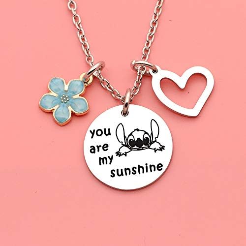 Maxforever Girl's Jewellery You are My Sunshine Necklace Gift for Daughter, Niece, Girls