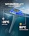 Pool Thermometer Floating Easy Read with Dual Jumbo-Sized Screens, Solar Digital Pool Temperature Thermometer Floating for SPA, Ponds (Darkblue)