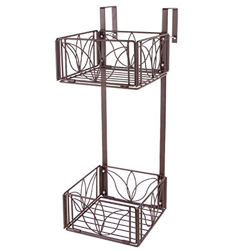 AmnoAmno Balcony Decor Hanging Flower Rack Railing Planter Pots for Outside, Deck Box Outdoor Hanger Stand with Strong Metal Folding Design and Easy Installation