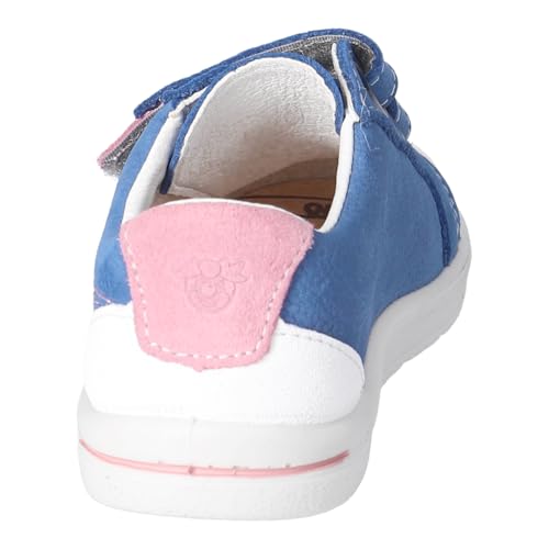 RICOSTA Pepino Nippy Azur Leather Kids Shoe with Double Rip Tape Straps and Padded Ankles3