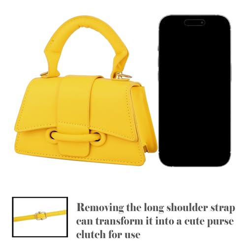Image of Ayliss Micro Mini Crossbody Handbag Women's Purse Clutch Cute Mini Trendy Bag Top Handle PU Leather Shoulder Bag