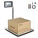 ACCT Paketwaage, 400 lb/1 oz, digitale Briefwaage mit Halte-/Auto-Off-/Tara-Funktion, digitalwaage für Pakete/Haustiere/Gepäck/Büro, gepäckwaage, Batterien und USB-Kabel im Lieferumfang enthalten