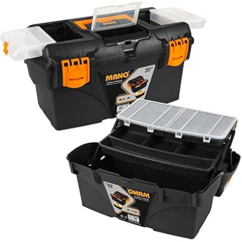 URBNLIVING Large Cantilever Tool Box with Compartments Cover