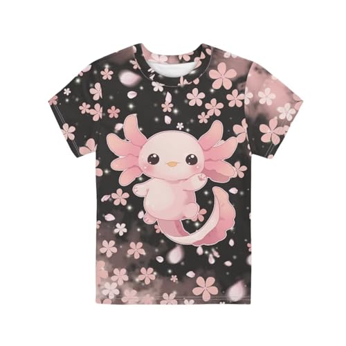 Image of WELLFLYHOM Kids Tshirts Girls Boys Short Sleeve Crewneck Tees Shirts Casual Sport Pullover Tops Size 3-16 Years