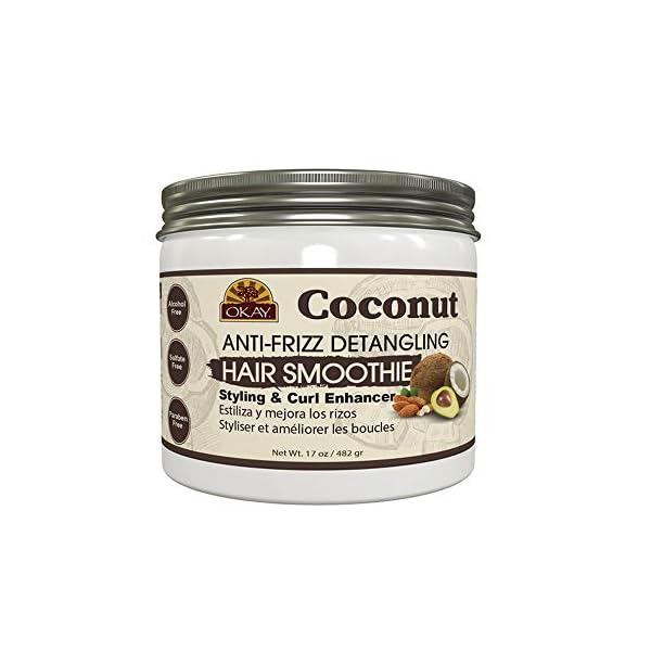 Okay-coconut-anti-frizz-detangling-hair-smoothie-17-ounce-White-17-Ounce Okay coconut anti frizz detangling hair smoothie 17 ounce, White, 17 Ounce