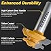 REKCKRUL Professional 45 Degree Lock Miter Router Bit - Carbide Tipped, 1/2