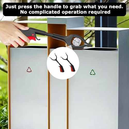 2 Pcs 30cm Grabber Reacher Tool,Grabbers for Seniors,Reacher Grabber Pickup Tool Mobility Aid Reaching Assist Tool for Trash Pick Up, Nabber, Litter Picker, Arm Extension Portable Grabber Tool - Image 7