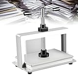 ▶【PRESSE À PAPIER】Cette presse à papier est équipée d'une vis renforcée et d'un écrou agrandi pour une pression accrue. La pression maximale de la machine est de 1500 kg, ce qui permet d'aplatir vos documents plus efficacement et de faciliter votre travail.
