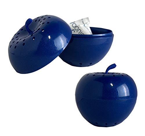 Bluapple Produce Saver with Activated Carbon - Ethylene Gas Absorber, Keep Fruits & Vegetables Fresh Longer, Minimize Food Waste, Refrigerator Odor Absorber, Produce Storage Extends Shelf Life, 2 Pack