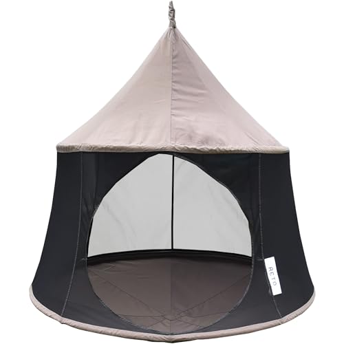 Image of Vivere Polyester Canvas Cacoon Reto Multi Person Hanging Pod - Includes Hanging Rope and Carabiner - 440 lb Weight Capacity