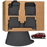 Floor Mats for Ford Escape 2013-2019, TPE Waterproof Non-Slip All Weather Protection Custom (Floor Mats & Cargo Liner)