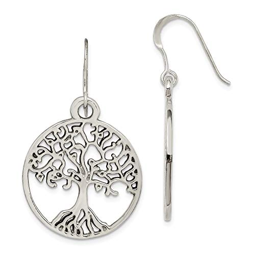 925 Sterling Silver Tree Of Life Drop Dangle Chandelier Earrings Flower Gardening Outdoor Nature Fine Jewelry For Women Gifts For Her