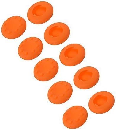 10Pcs Orange Silicone Analog Controller Thumb Stick Grips Cap Cover for Game Controller PS3 PS4 Xbox 360 Xbox One Game Accessories Replacement Parts