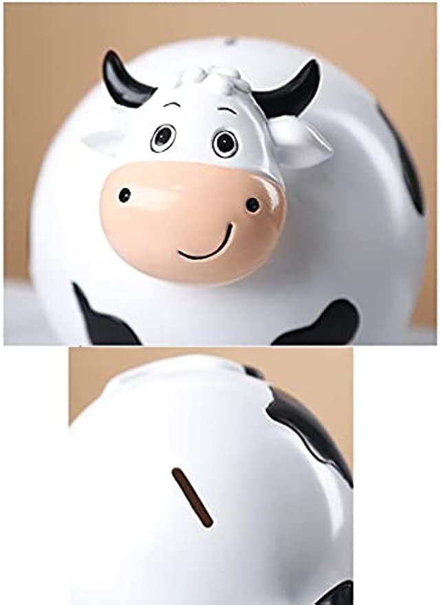 レア　京都銀行 牛型貯金箱 Amazon | 貯金箱 おもしろ かわいい牛の貯金箱黒と白の斑点のある乳牛