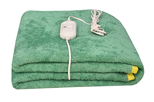 Image of Utopia Bedding Electric Blanket for Single Bed - Flannel to Sherpa Super Cozy Heated Blanket Best for Heavy Winters, Machine Washable, 76x152 cm