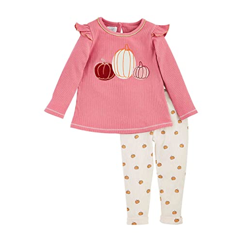 Image of Mud Pie Baby Girls' Mud Pie Girl Pumpkin Tunic and Legging Set