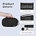 pack all Plus Pencil Pen Case Bag, Large Pencil Pouch with Zipper, Portable Stationery Bag Makeup Bag, Pencil Bag Holder Box for Home Office(Black)