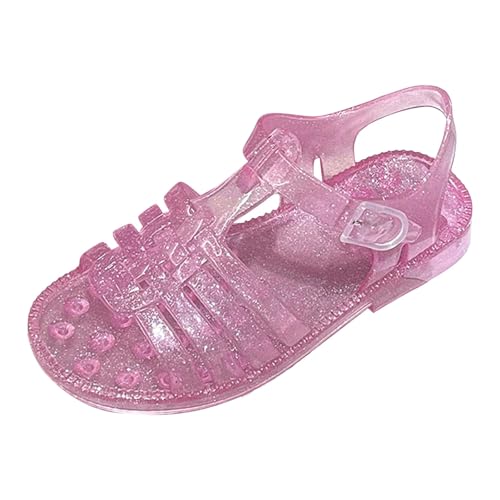 IWIHMIV Kids Sandal Comfortable Non Slip Soft Sole Sandal Toddlers Girls Adjustable Ankle Strap Open Toe Beach Shoes
