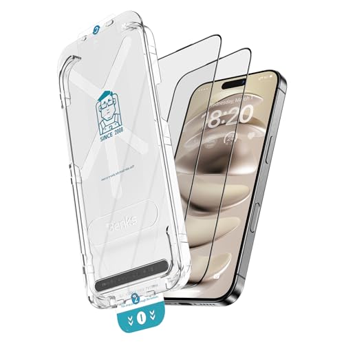 BENKS [2 Pack Matte Screen Protector for iPhone 16 Pro Max (6.9', 2024), Anti-Glare Tempered Glass Film Anti-Fingerprint, Scratch Resistant, Bubble-Free Installation Tool Included