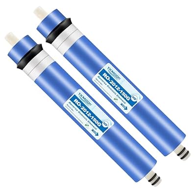 YKMGON 2 Pack 150GPD RO Membrane,2012-150G Reverse Osmosis Membrane Replacement Water Filter,for Under Sink Home Drinking RO Water Purifier System