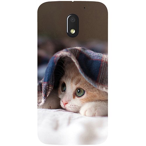 Casotec Basic Case for Motorola Moto E 3rd Generation (Plastic_Multicolor)