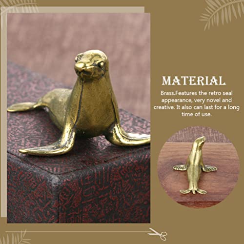 Figura Decorativa Sello de Bronce Miniatura miniatura 6