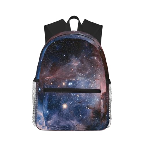 Sac à dos imperméable galaxie grand volume avec poches ordi