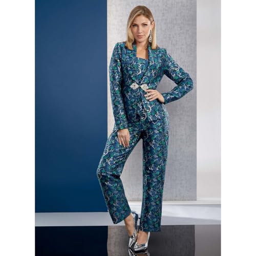 Masseys Jacquard Pant Suit4
