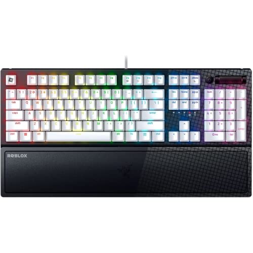 Image of Razer BlackWidow V3 Mechanical Gaming Keyboard: Green Mechanical Switches - Tactile & Clicky - Chroma RGB Lighting - UV-Coated ABS Keycaps - Programmable Macros - Roblox Edition