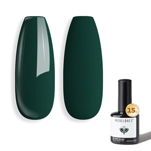 modelones Green Gel Nail Polish Soak Off UV/LED Gel Polish 15ML