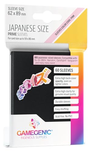 Prime Japanese Sized Sleeves Black - Multilenguaje (Incluye Español)
