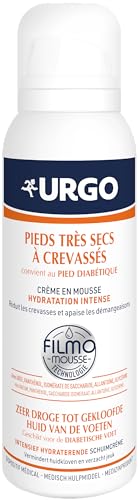 Urgo - Filmomousse Hydratation Intense 125ML - Traitement pour les pieds très secs à crevassés - Renforce la barrière physiologique de la peau - Convient au pied diabétique - Ni gras ni collant