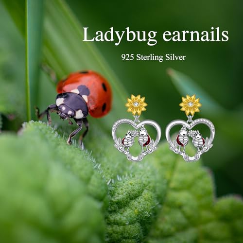 Spider/Squirrel/Snake/Raven/Bee/Scorpion/Ladybug/Duck/Penguin Earrings Sterling 925 Silver Dangle Earrings Animal Jewelry Gift for Women4