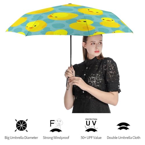 Parapluie automatique compact vache pliable avec toile haute densité
