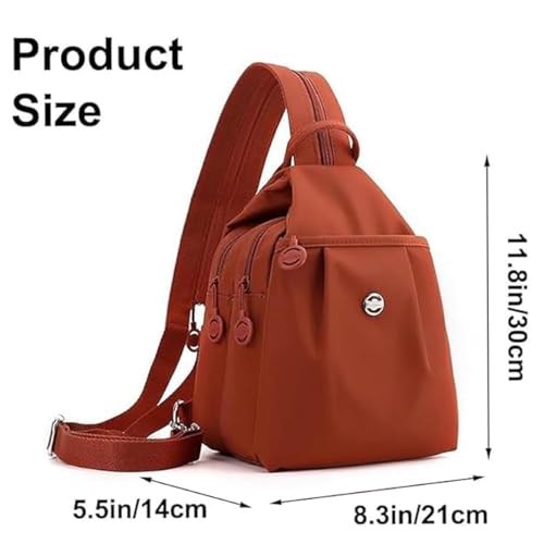Vovtva Bag, Waterproof Oxford Large Capacity Convertible Shoulder Bag, Adjustable Strap Crossbody for Womens3