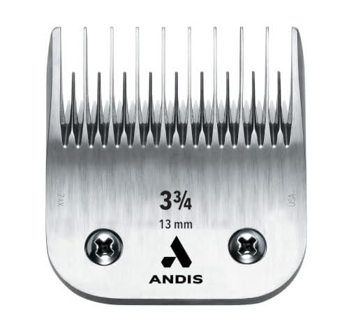 Andis 64133 UltraEdge Skip-Tooth Blade, 3-3/4in, 1/2in Cut, Chrome | Carbon & stainless steel resists rust/heat, fits AGC, BDC, BGC, BGR, DBLC, MBG & SMC dog clippers - image 1