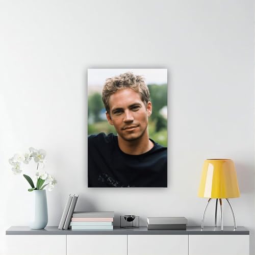 Poster Paul Walker de qualité supérieure avec cadre en bois pour salon
