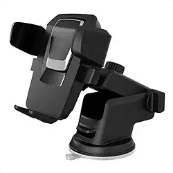 Suporte Veicular Celular GPS Universal Smartphone Ventosa Gruda Painel Carro Trava Automática Anti Queda