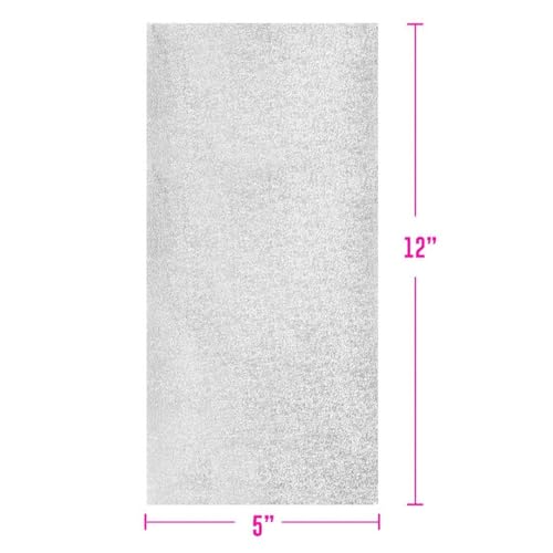 Colortrak Embossed Hair Coloring Foil Sheets, Professional, Convenient 5 x 16 inch Extra Long Pre-cut Sheets, Easy to Grab During Processing, Silver, No Separating Tissues Need, 200 Foils Per Box
