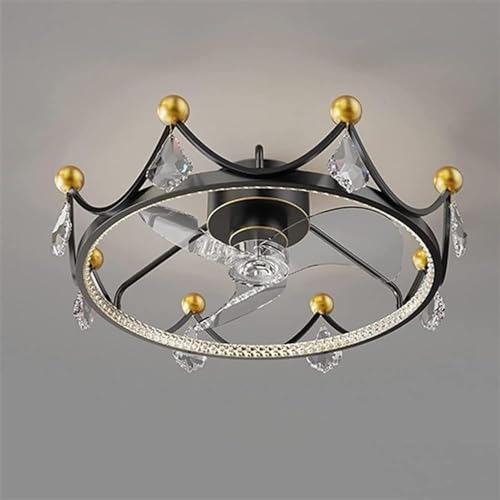 Ventilateur de plafond lumière 32W LED plafonnier encastré 3 vitesses gradation couleur