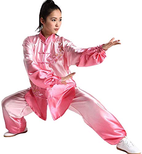 Terno Feminino Uniforme Tai-Chi - Artes Marciais Chinesas Taiji Wushu Wing Chun Shaolin Kung Fu Trei