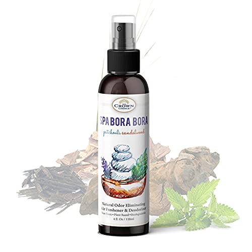 Natural Room Air Fresheners â€“ 4oz Patchouli Sandalwood Spray Refreshener â€“ USA Essential Oil Room Spray â€“ Non Aerosol & Chemical Free â€“ Use as Sandalwood Linen Spray â€“ Exotic Patchouli Scent