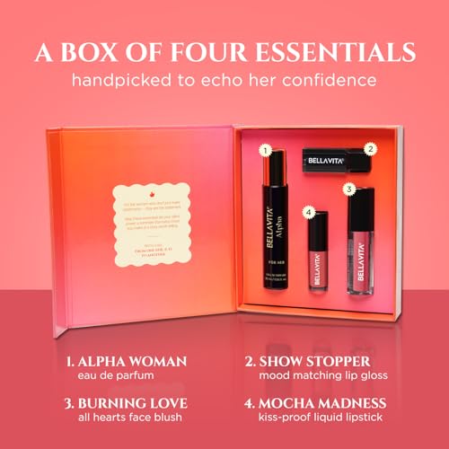 Image of BELLAVITA SHE.E.O Gift Set | Highly Pigmented, Fast-Drying, Transfer-Resistant Formula | Lightweight Soft-Focus Finish | Clean Beauty | Paraben & Sulfate-Free | For All Indian Skin Tones
