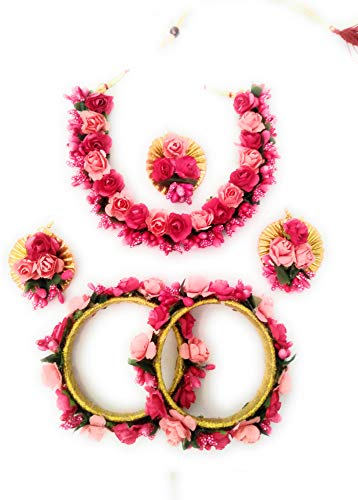 Priyas collection Jewellery Designer Jwellery Set for Women & Girls (Mehandi/Haldi/Bridal/Baby Shower/Marriage)