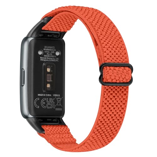 Janson Correa de reloj de nylon extensible compatible con Huawei Band 6/Huawei Band 6 Pro/Honor Band 7, correa de repuesto deportiva ajustable para hombres y mujer
