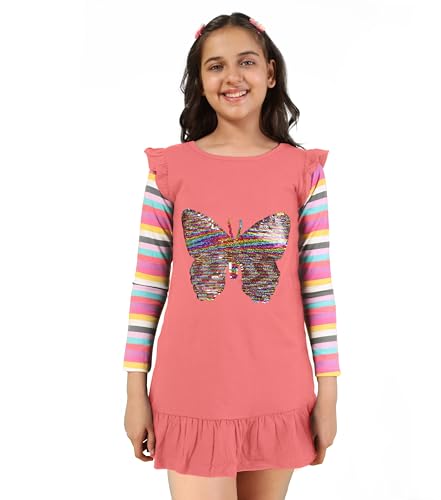 Image of KYDA KIDS 100% Cotton Long t-Shirt for Girls - Full Sleeve Tops