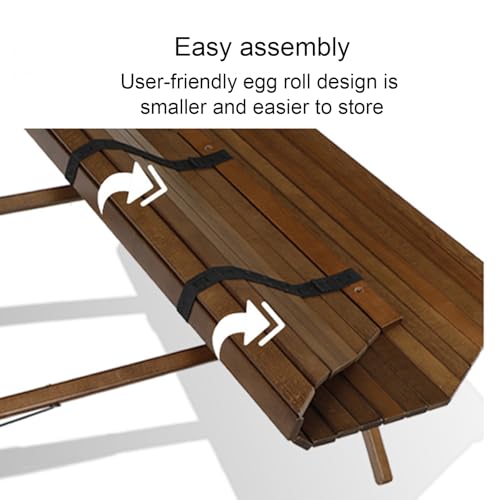 Mesa octogonal de camping estable y fácil de transportar 8