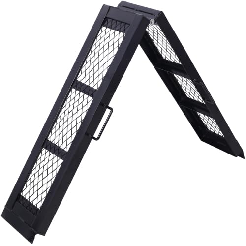 Rampa de carga LuckyNote 80" de acero, 500 lb de capacidad, plegable miniatura 4