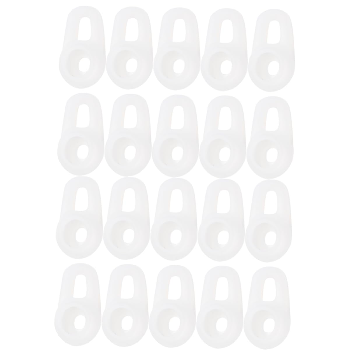 SUPVOX 20pcs Silicone Earphone Caps Comfortable Replacement Earbud Covers for Headphones Semi Easy to Install for Running and